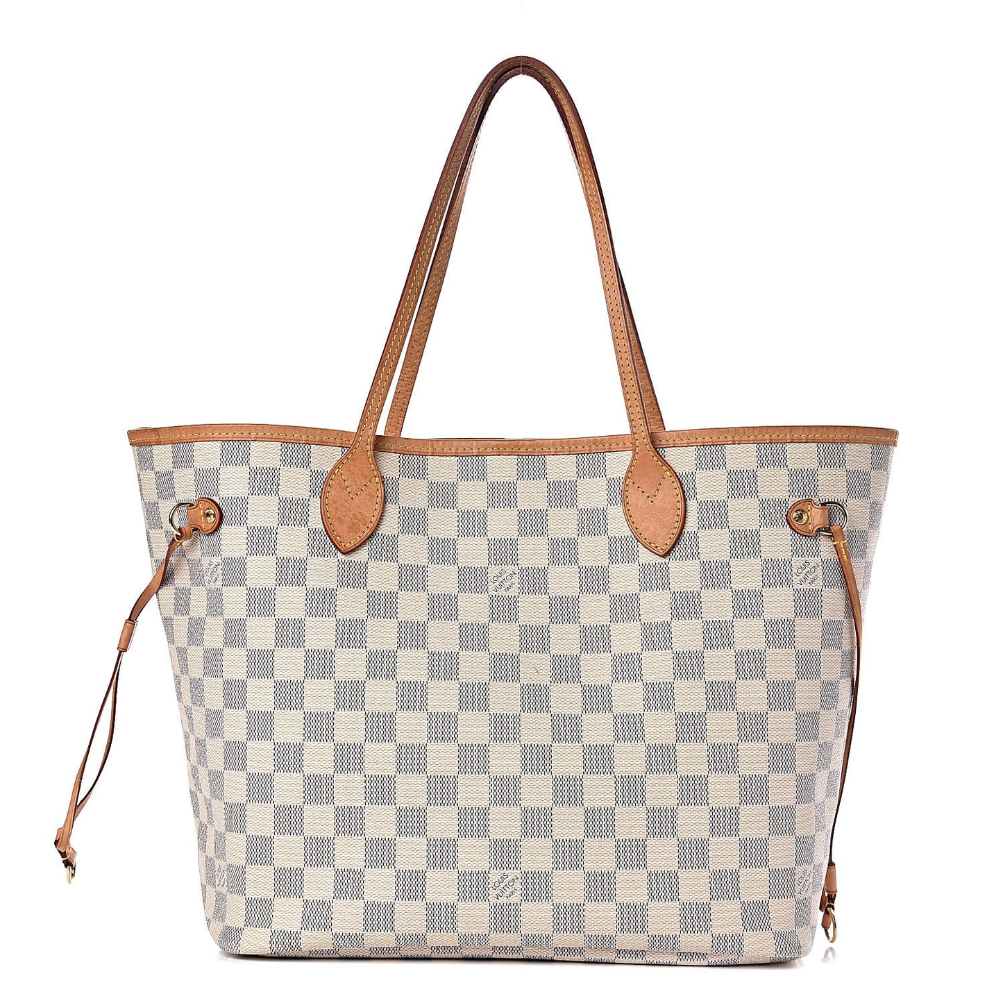 Damier Azur Neo Neverfull MM Rose Ballerine