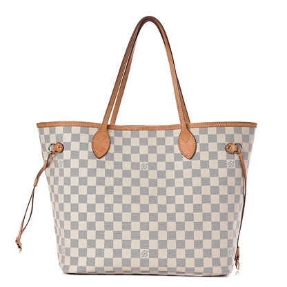 Louis Vuitton Damier Azur Neo Neverfull MM Rose Ballerine 1 of 19