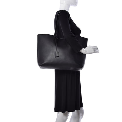 Saint Laurent Calfskin Large Shopping Tote Black 2 of 9