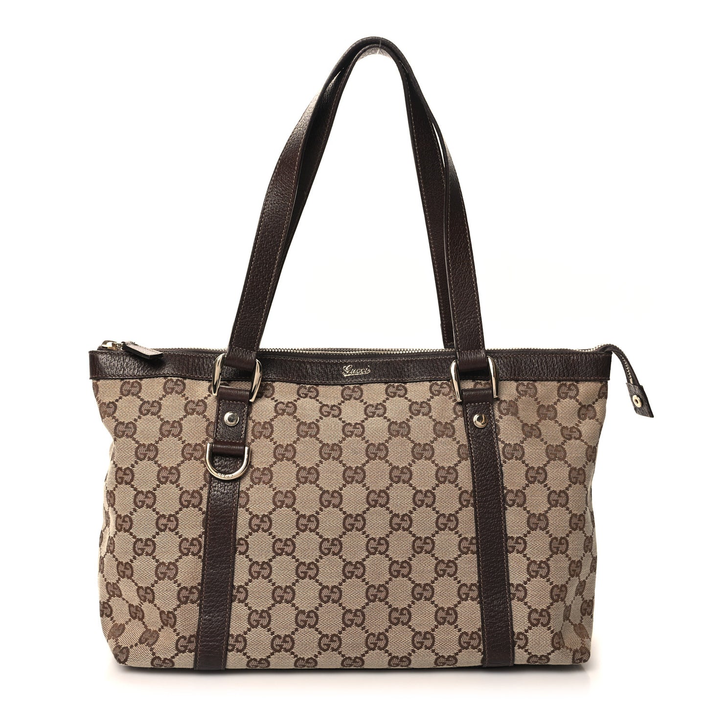 Monogram Medium Abbey Tote Brown