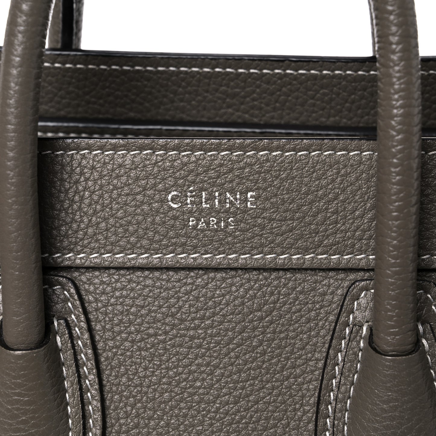 Drummed Calfskin Nano Luggage Souris