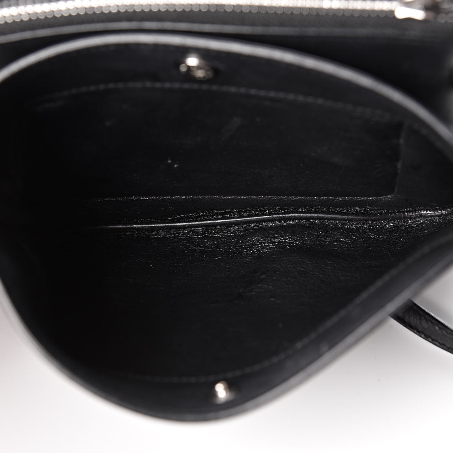 Calfskin Monogram Tri Pocket Crossbody Bag Black
