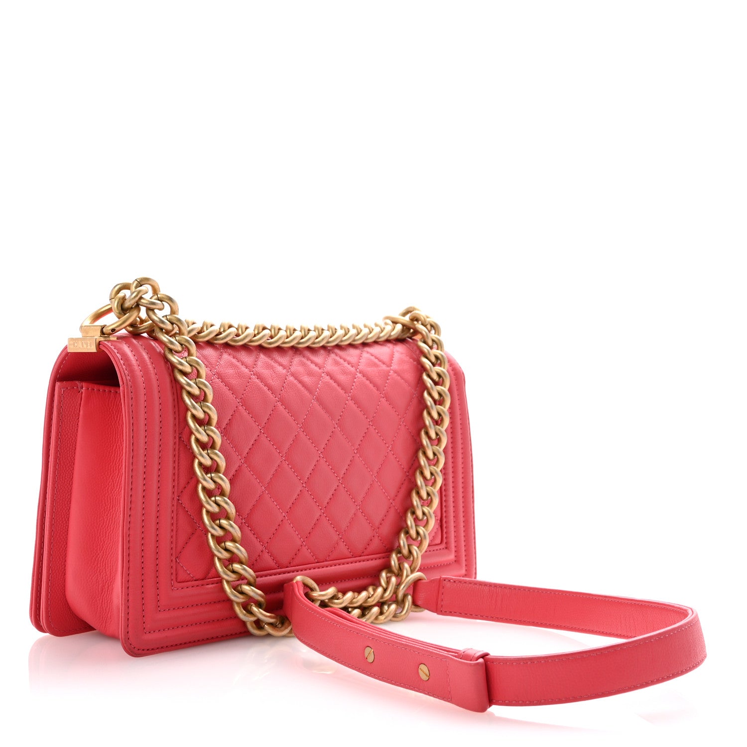 Chanel Caviar Quilted Medium Boy Flap Pink 3 of 11