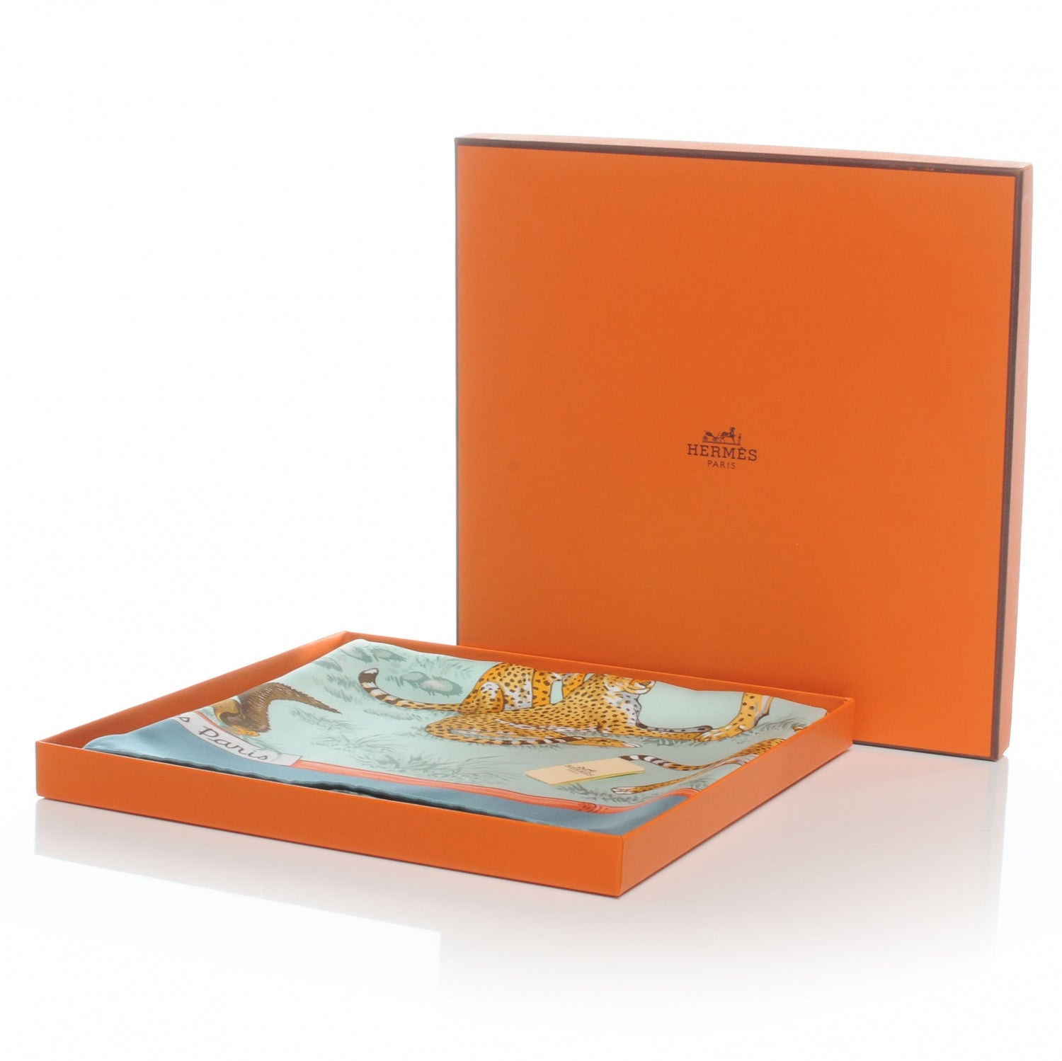 Hermes Silk Tendresse Feline Scarf 90 10 of 10