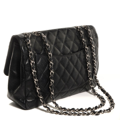 Chanel Caviar Jumbo Single Flap Black 3 of 9