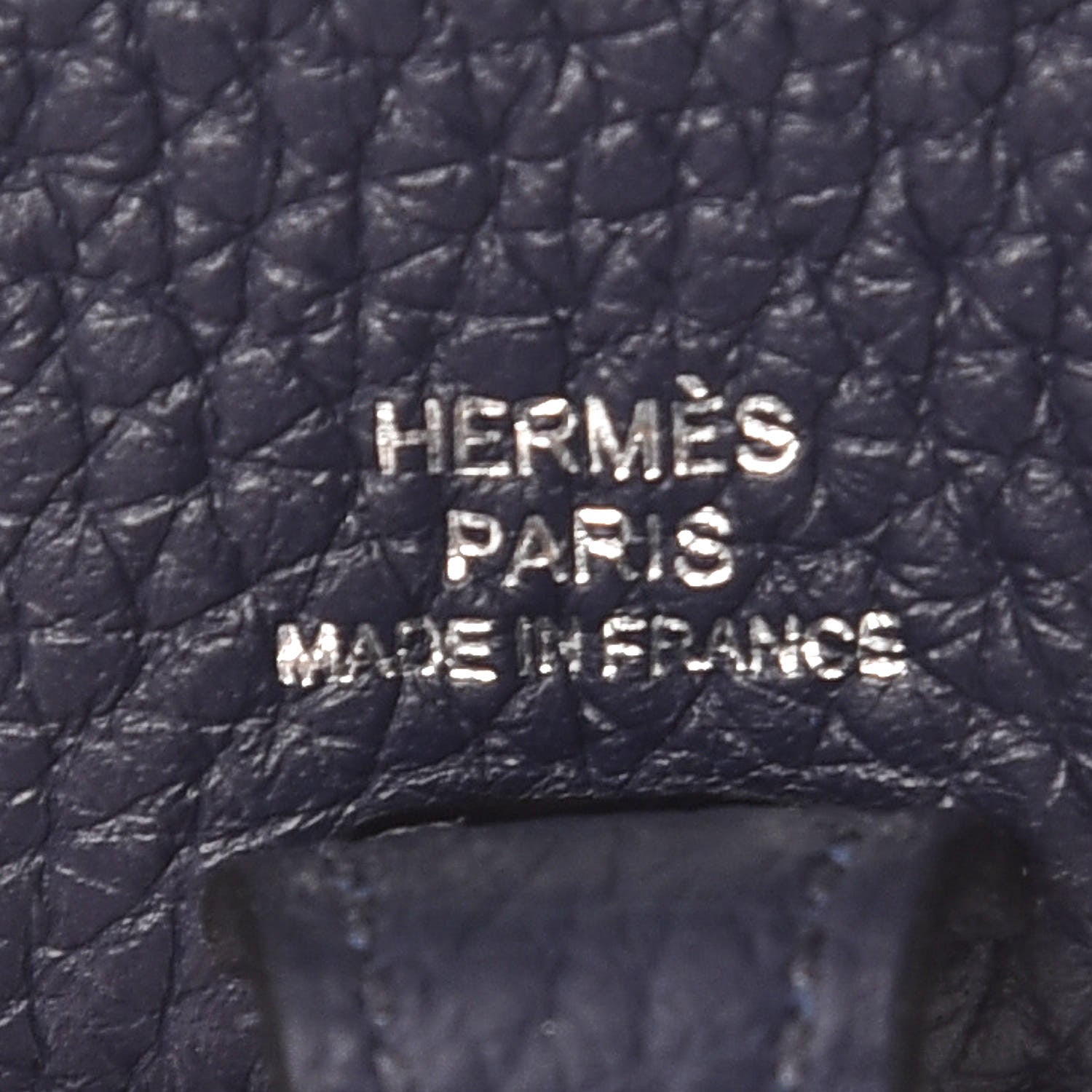 Hermes Taurillon Clemence Evelyne TPM Bleu Nuit 8 of 11