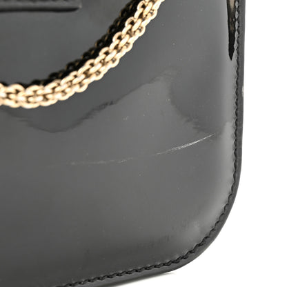 Valentino Garavani Patent Small Glam Lock Rockstud Flap Black 13 of 13