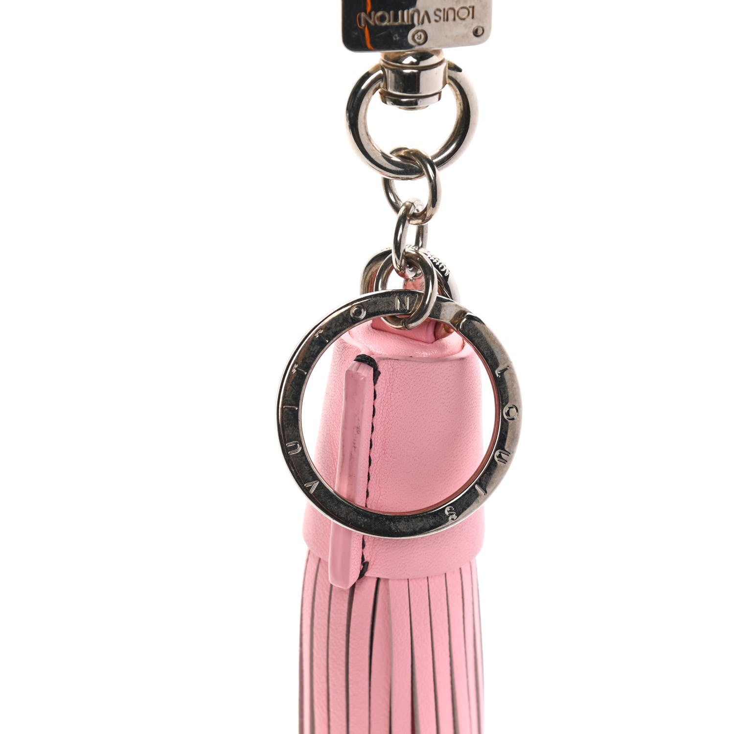 Louis Vuitton Calfskin Tassel Bag Charm Pink 5 of 8
