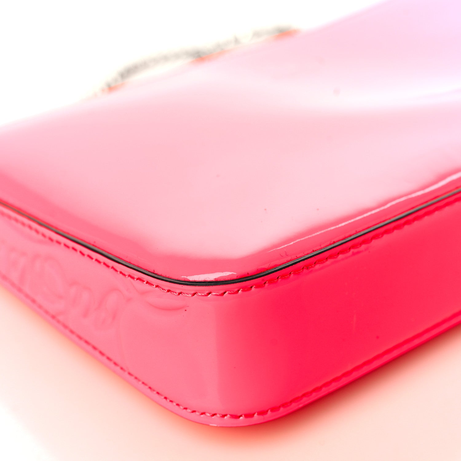 Christian Louboutin Patent Loubila Chain Clutch Piou Piou 7 of 9