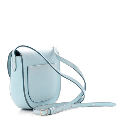 Celine Grained Calfskin Small Trotteur Pale Blue 3 of 11