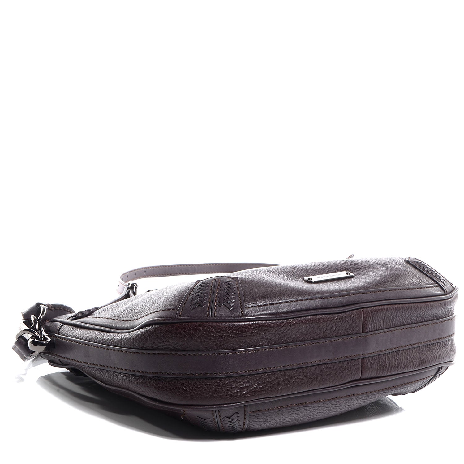 Burberry Soft Leather Waltham Plum 7 of 13