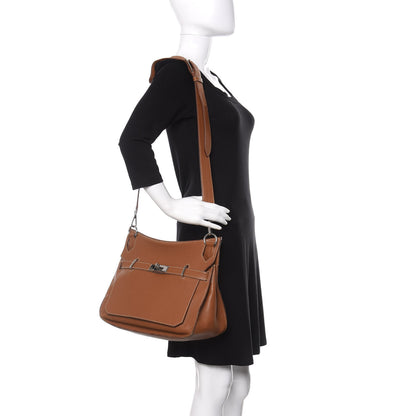 Hermes Taurillon Clemence Jypsiere 34 Gold 2 of 15