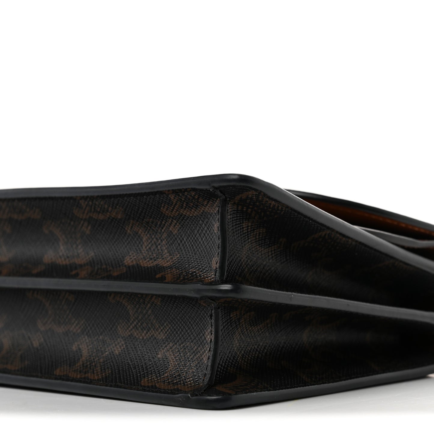 Triomphe Canvas Lambskin Wallet On Strap Tan
