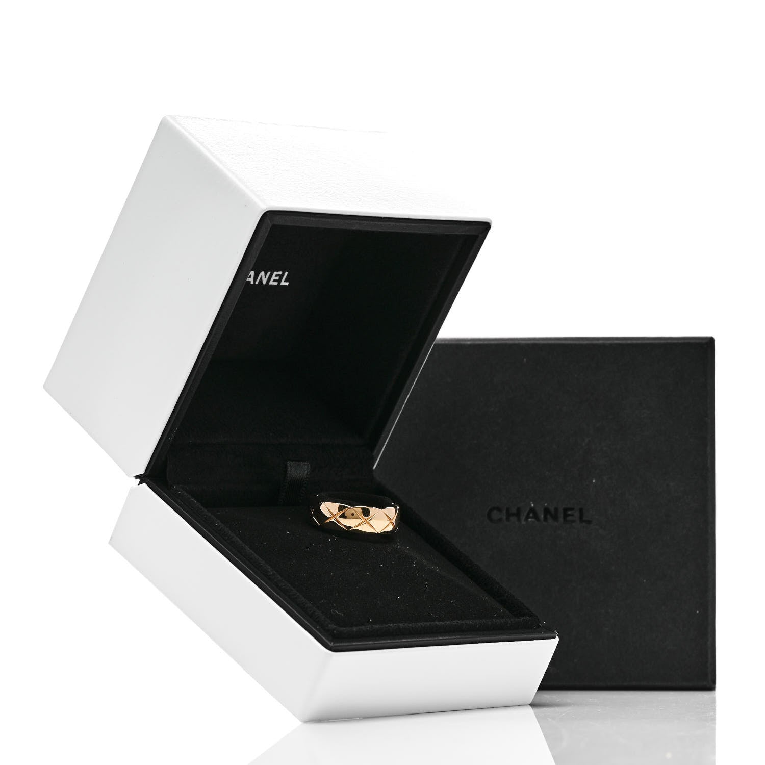 Chanel 18K Yellow Gold Small Coco Crush Ring 58 8.5 6 of 6