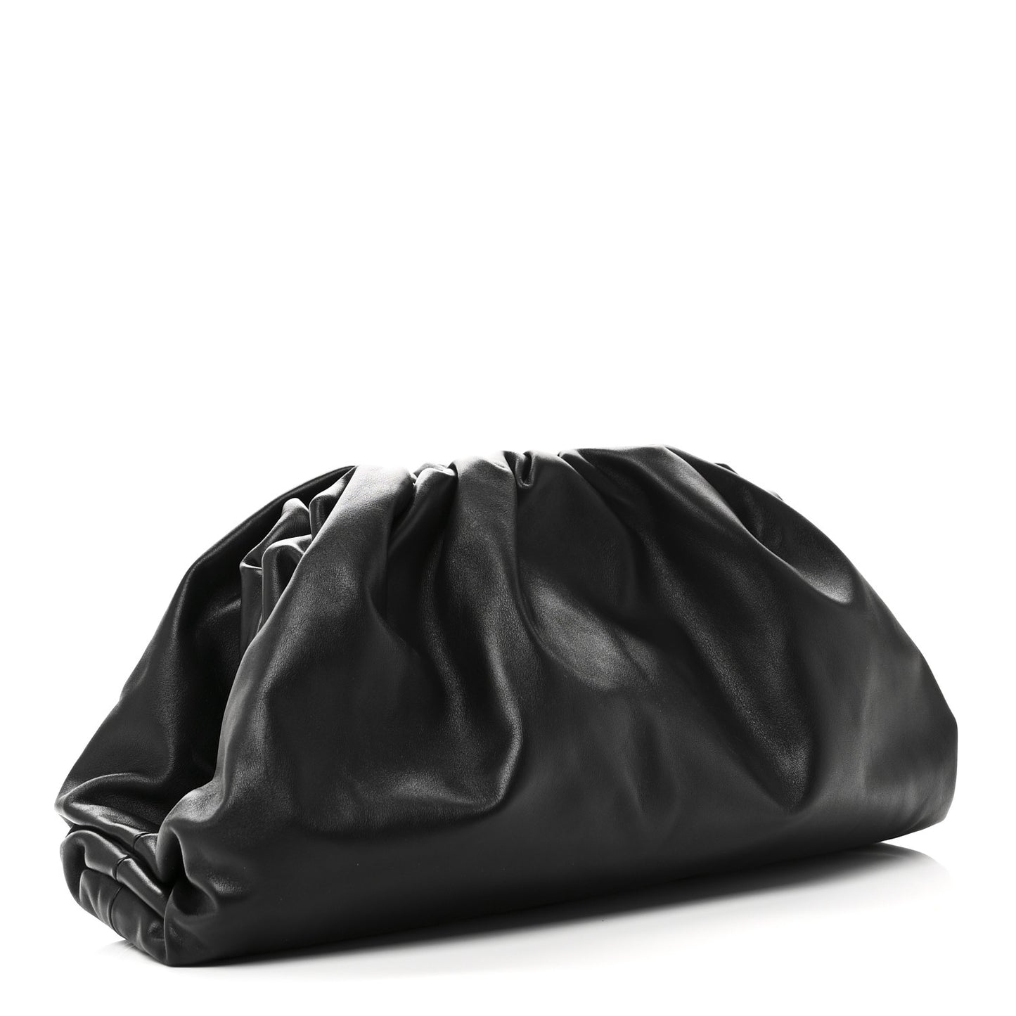 Smooth Butter Calf The Pouch Oversized Clutch Black