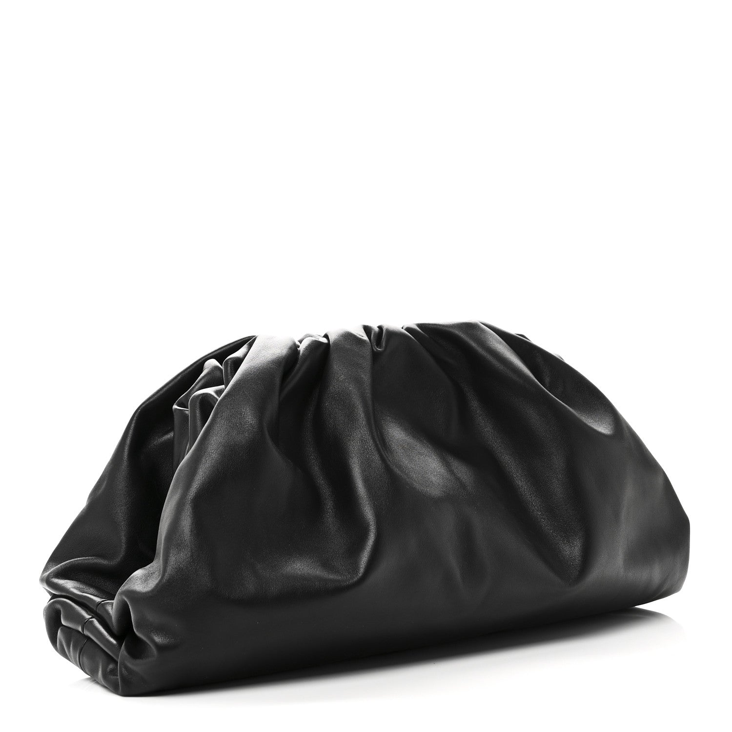 Bottega Veneta Smooth Butter Calf The Pouch Oversized Clutch Black 3 of 9