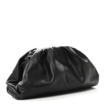 Bottega Veneta Smooth Butter Calf The Pouch Oversized Clutch Black 3 of 9