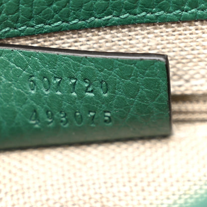 Gucci Dollar Calfskin Interlocking G Crossbody Bag Emerald 7 of 10