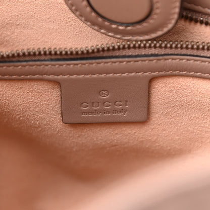 Gucci Calfskin Matelasse Medium GG Marmont Tote Porcelain Rose 6 of 10