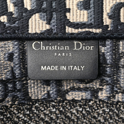 Christian Dior Oblique Small Book Tote Blue Multicolor 6 of 11