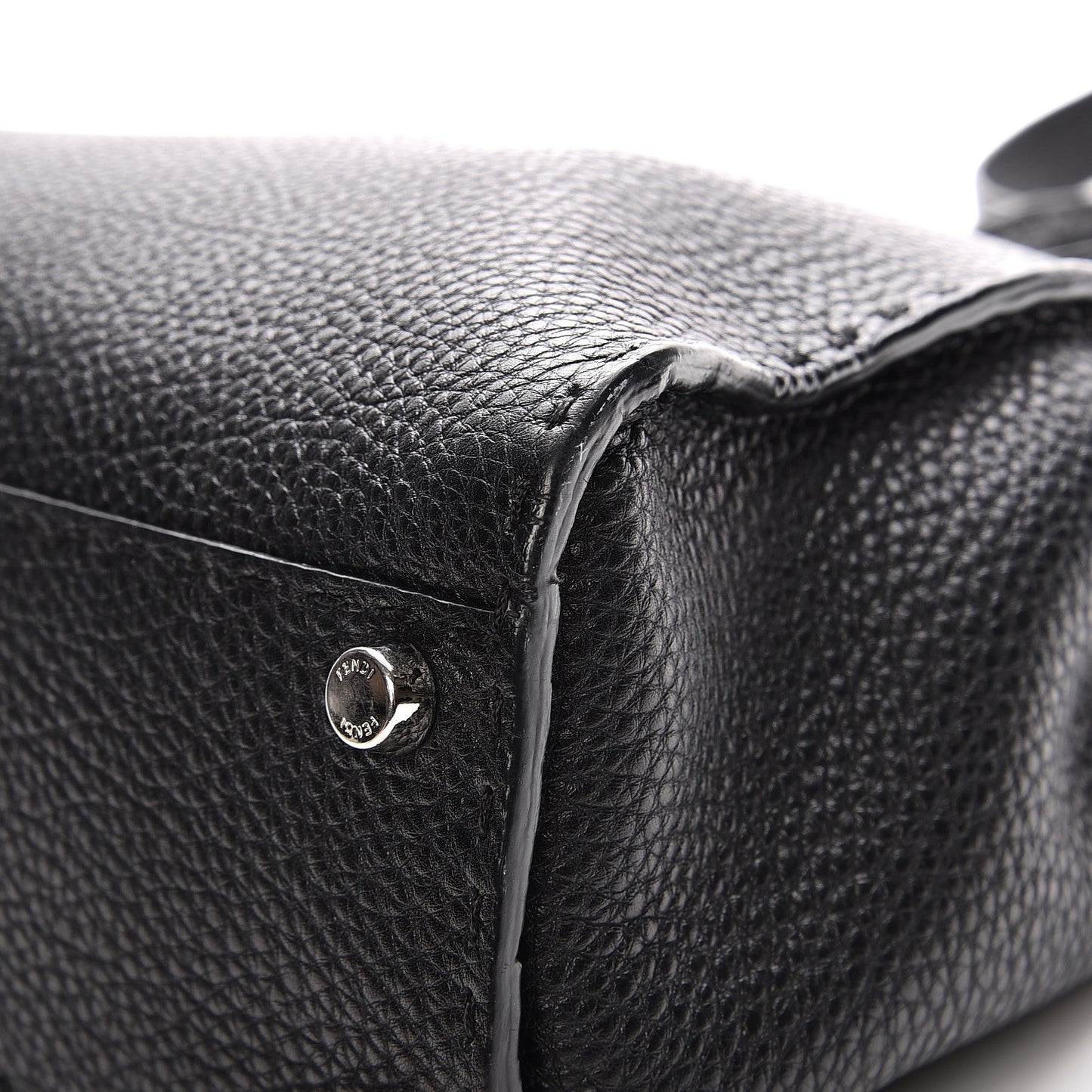 Cuoio Romano Selleria Bi-Color Medium Peekaboo Iconic Satchel Black Mou