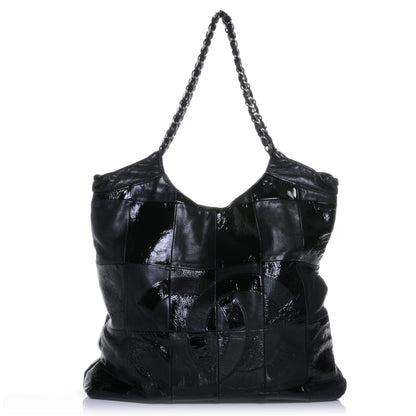 Chanel Patent Patchwork Brooklyn Tote Black 1 of 7