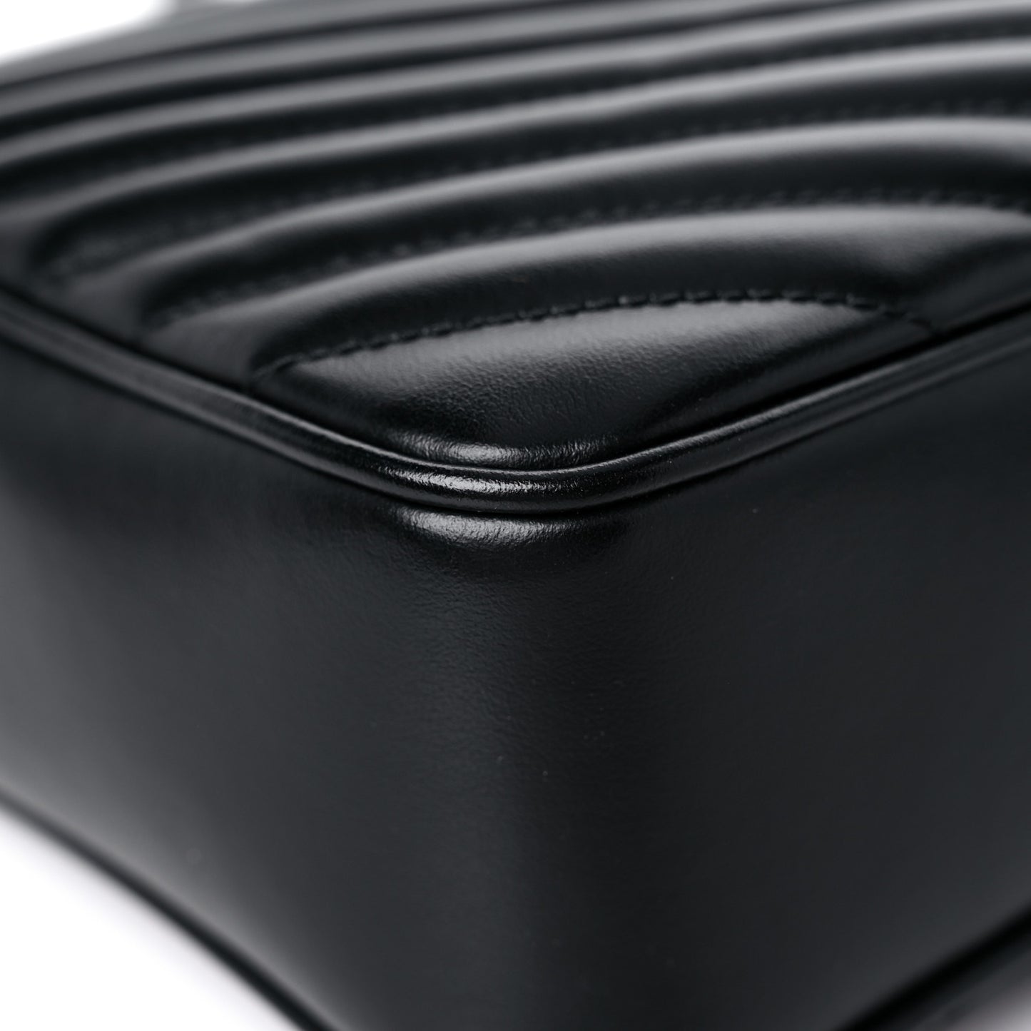 Calfskin Matelasse Monogram Lou Camera Bag Black