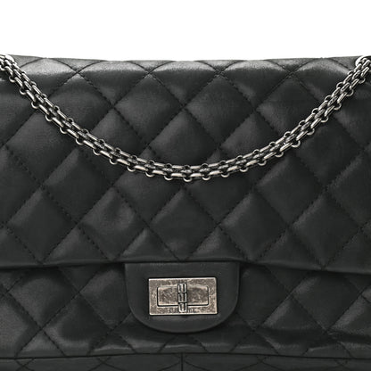 Chanel Iridescent Calfskin Quilted 2.55 Reissue 227 Flap Black 8 of 17