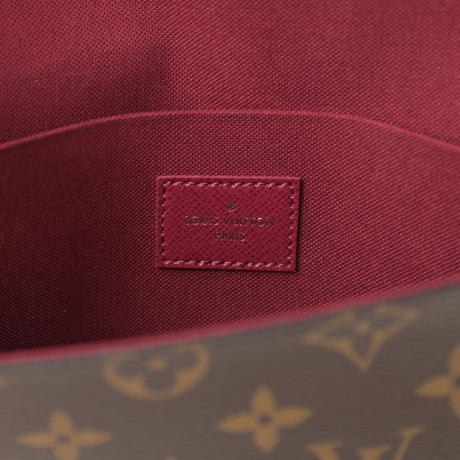 Louis Vuitton Monogram Pochette Felicie Chain Wallet Fuchsia 6 of 13