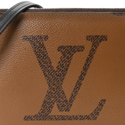 Louis Vuitton Reverse Monogram Giant Double Zip Pochette 6 of 8
