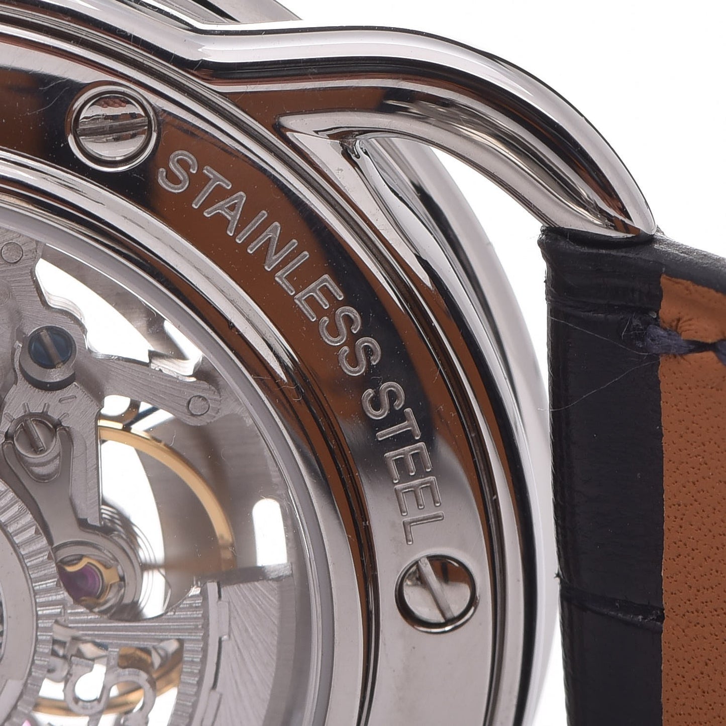 Stainless Steel Alligator 41mm Arceau Squelette Automatic Watch Marine