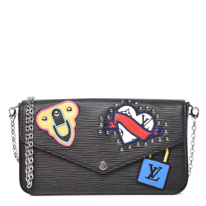 Louis Vuitton Epi LV Stories Pochette Felicie Black 1 of 11