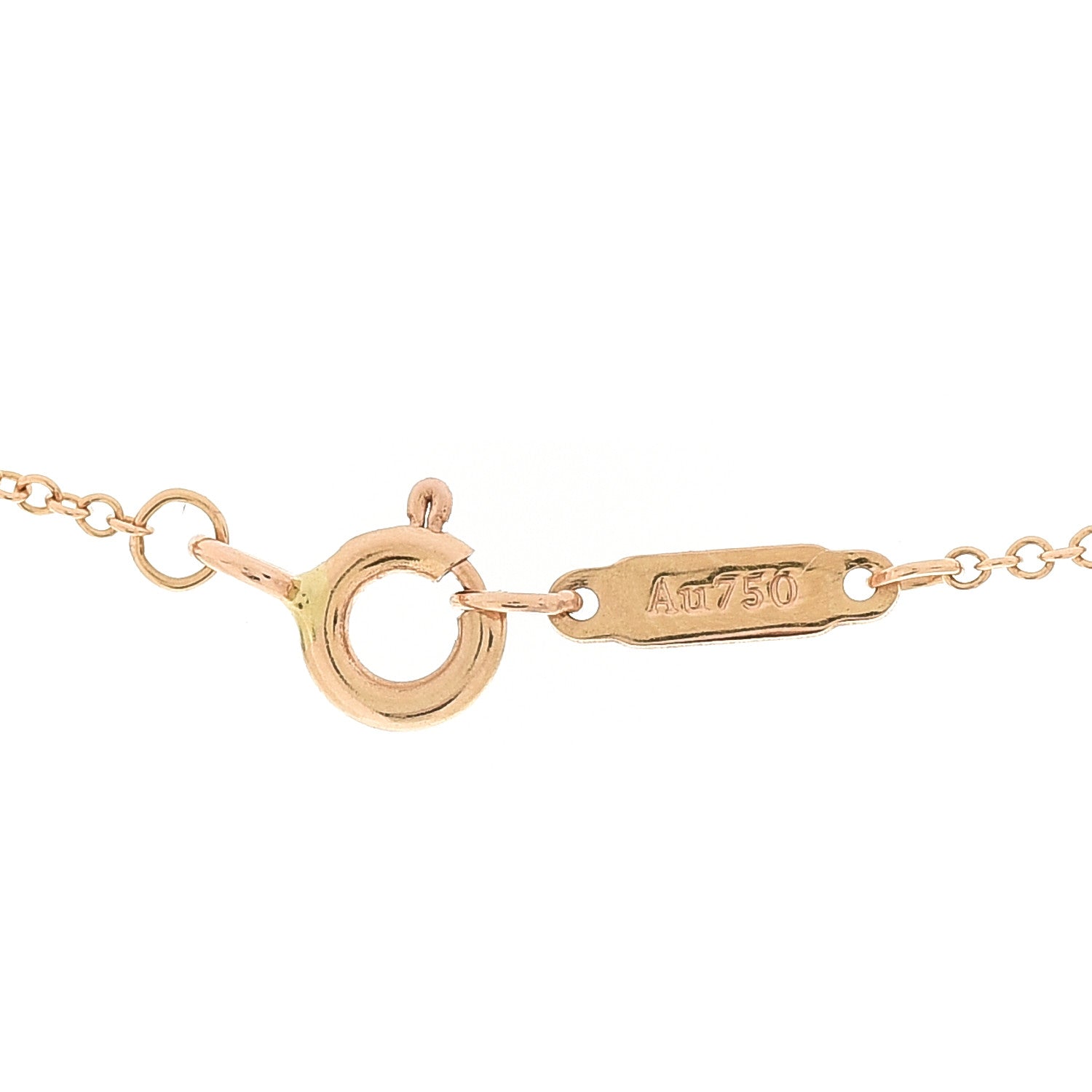 Tiffany 18K Rose Gold Diamond Extra Mini Heart Pendant Necklace 5 of 6