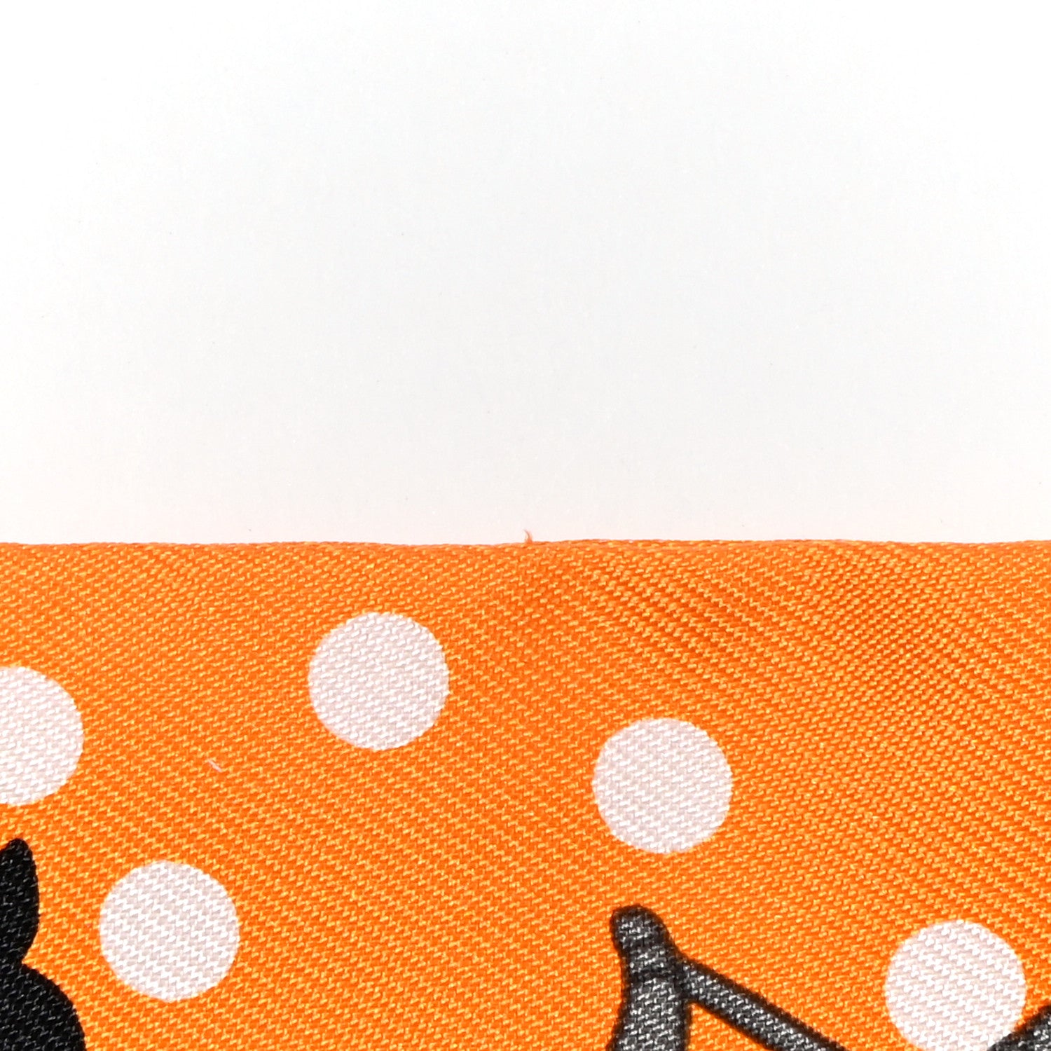 Hermes Silk Les Nouveaux Amoureux de Paris Twilly Orange Ciel Beige 8 of 8