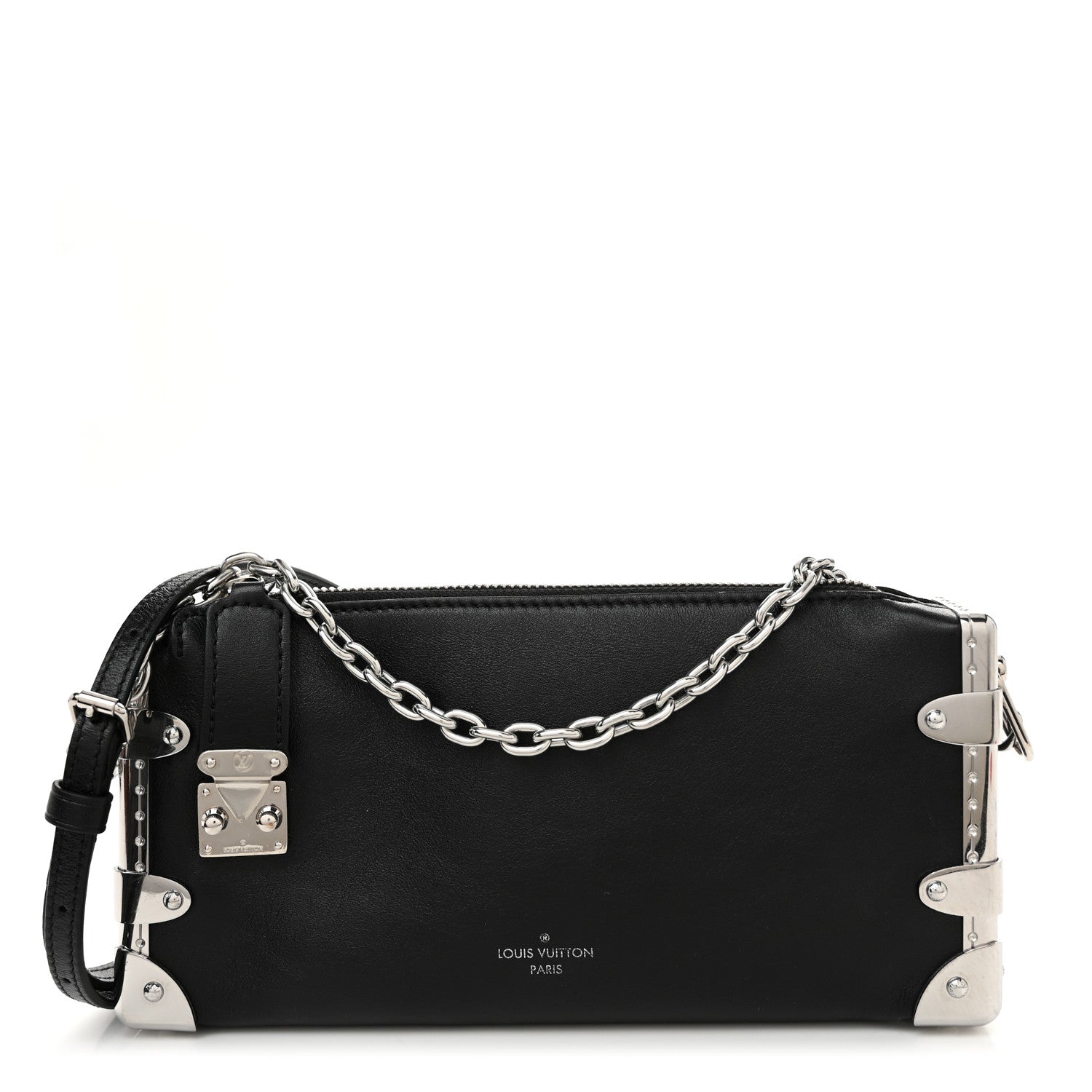 Louis Vuitton Calfskin Slim Trunk Black 1 of 9