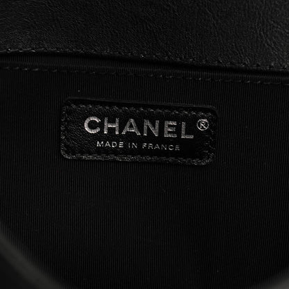 Chanel Goatskin Quilted Medium Boy Handle Flap Black 7 of 8