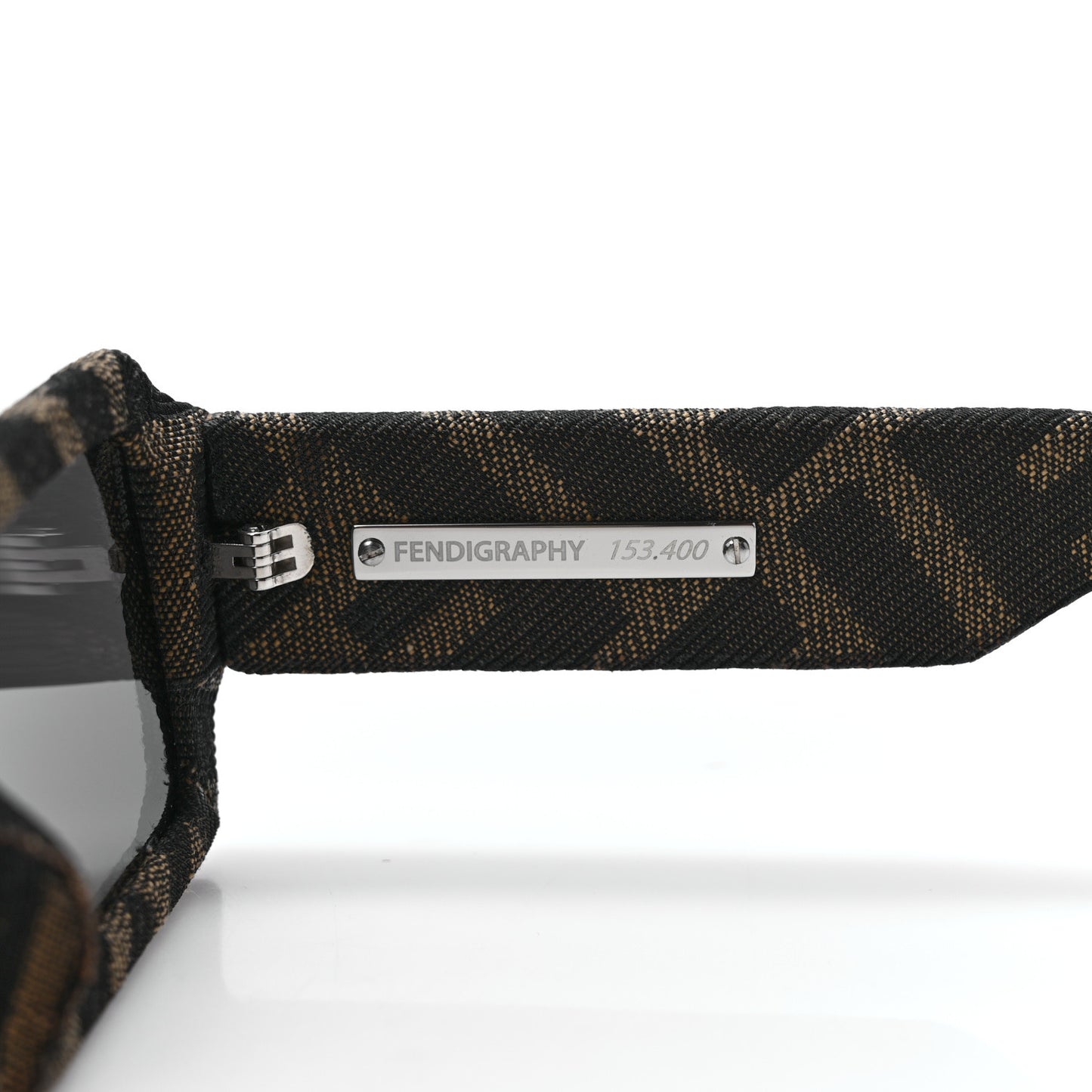Fabric Jacquard FF Fendigraphy Square Sunglasses FE400745U Brown