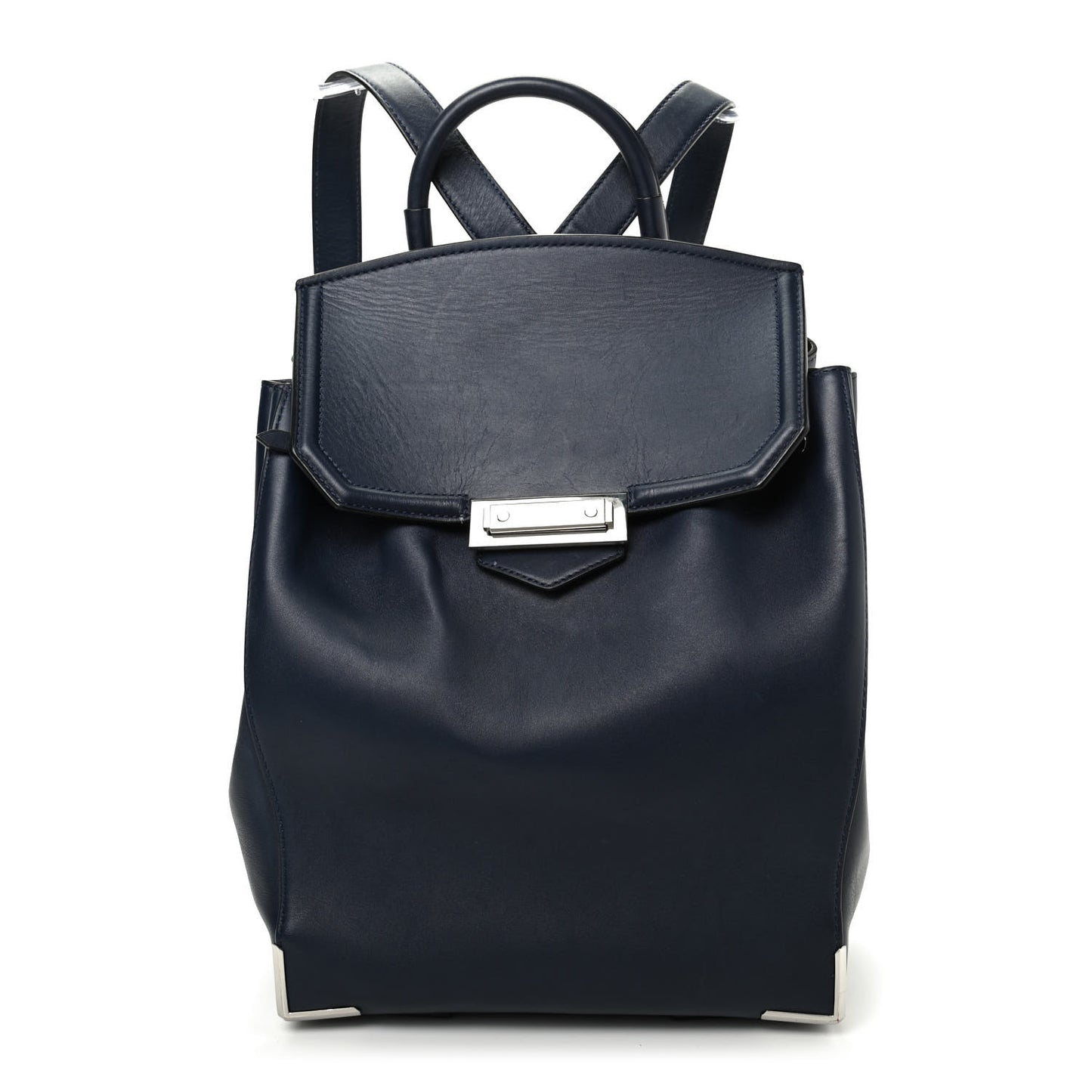 Calfskin Prisma Skeletal Backpack Blue