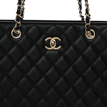 Chanel Caviar Quilted Large Shopping Tote Black 8 of 10