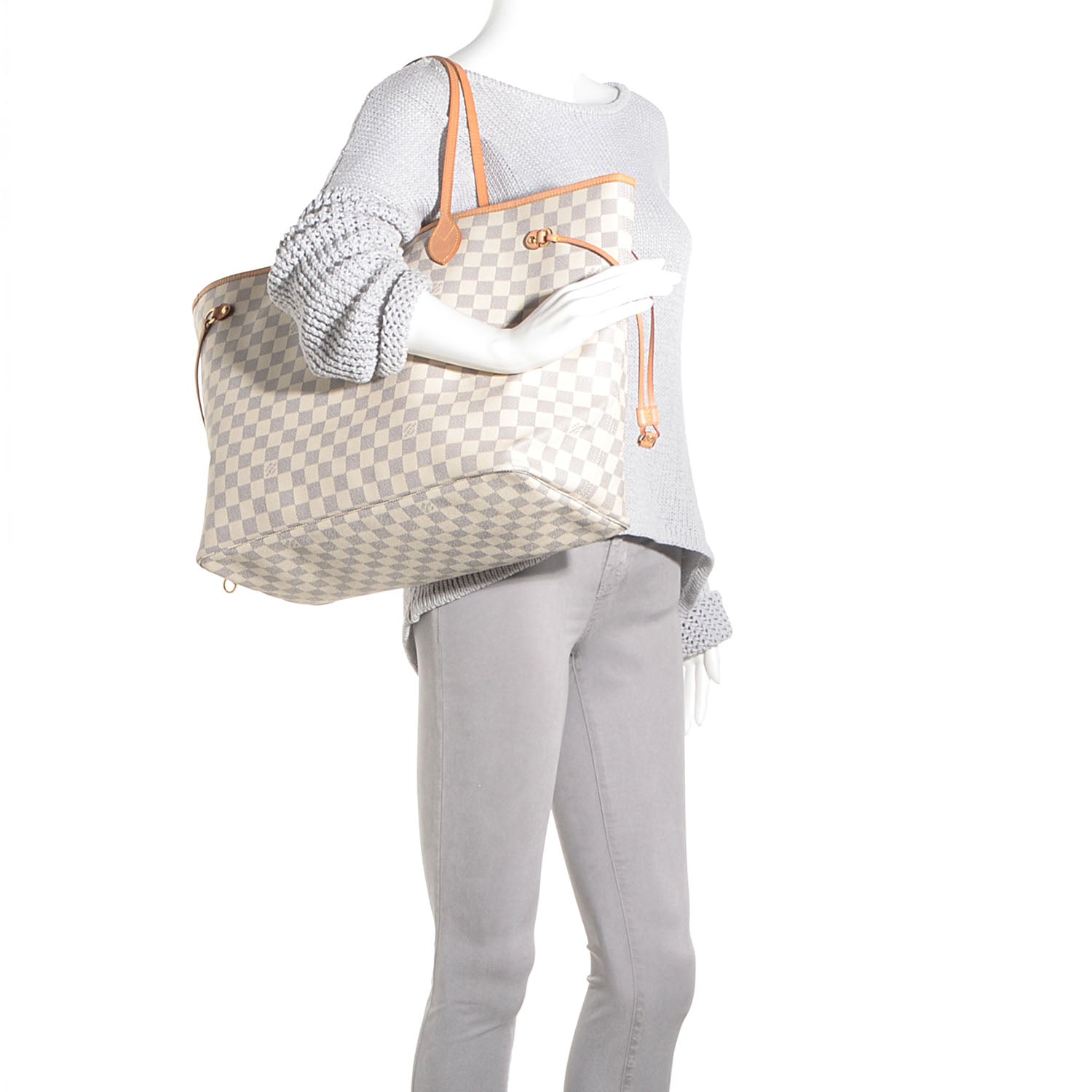 Louis Vuitton Damier Azur Neverfull GM 2 of 8