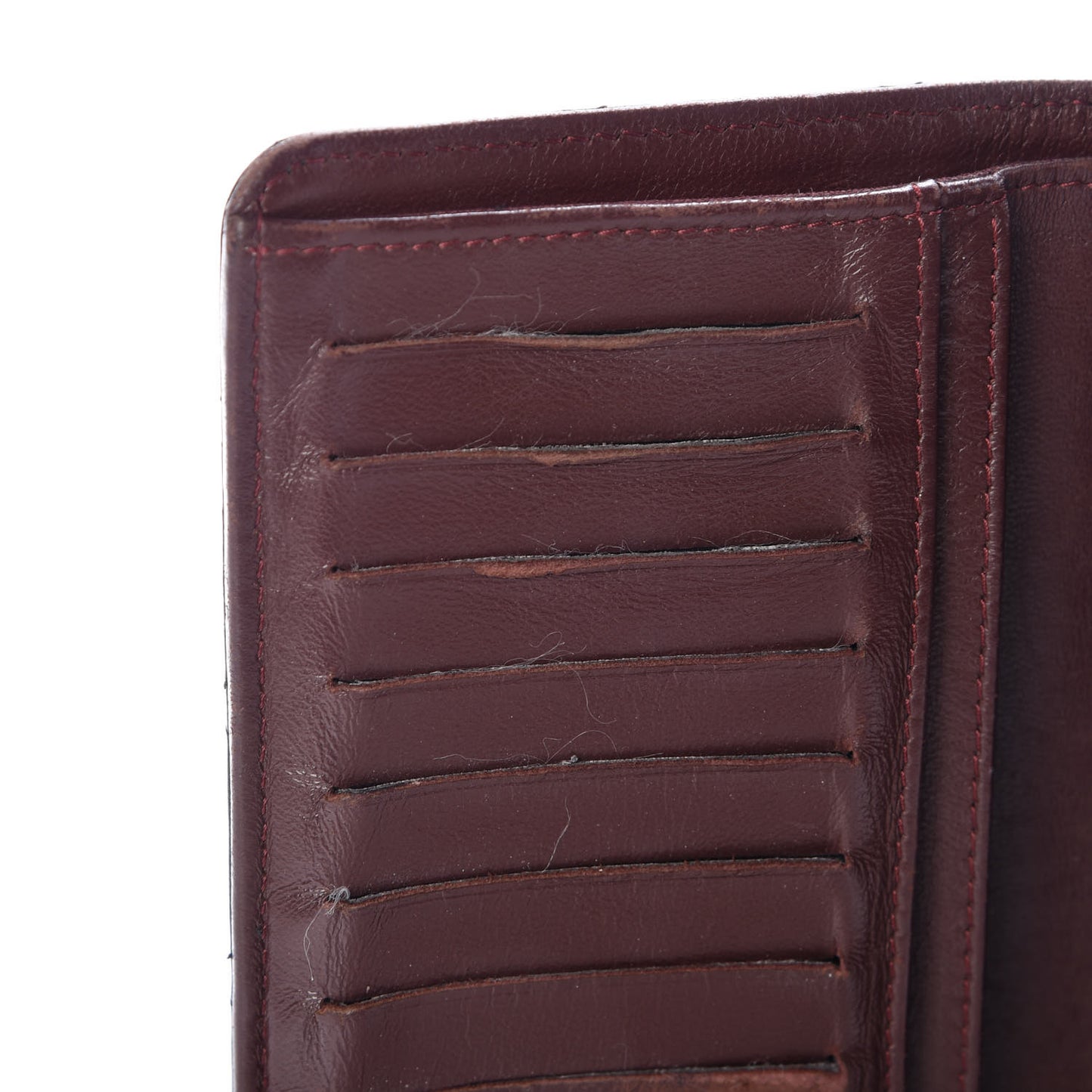 Lambskin Quilted Yen Wallet Black