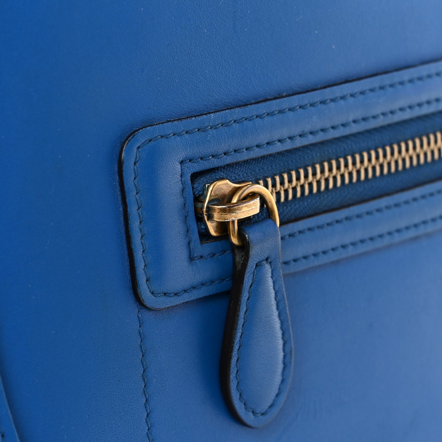 Smooth Calfskin Mini Luggage Royal Blue