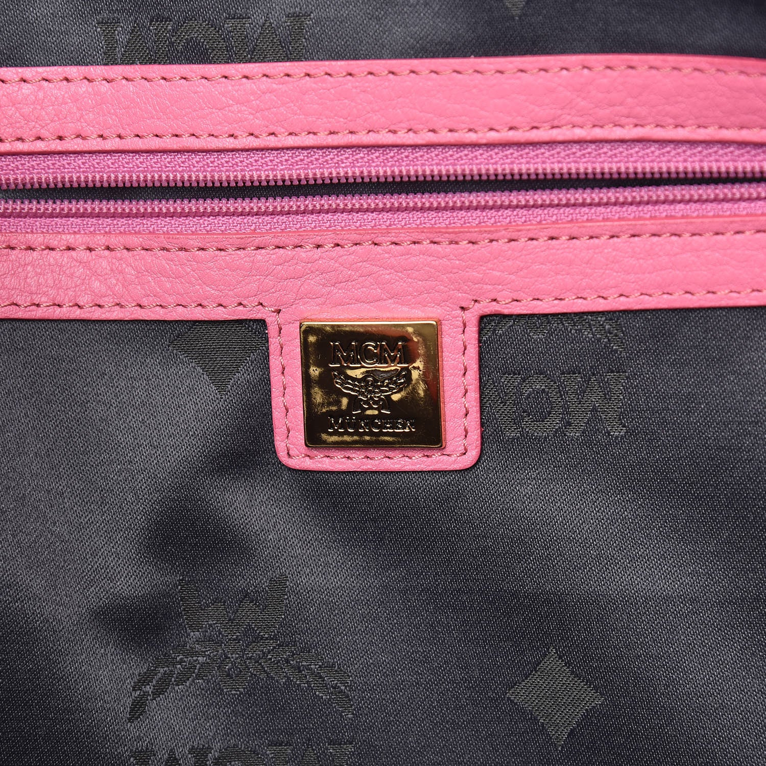 MCM Visetos Studded Medium Stark M Backpack Pink 6 of 12