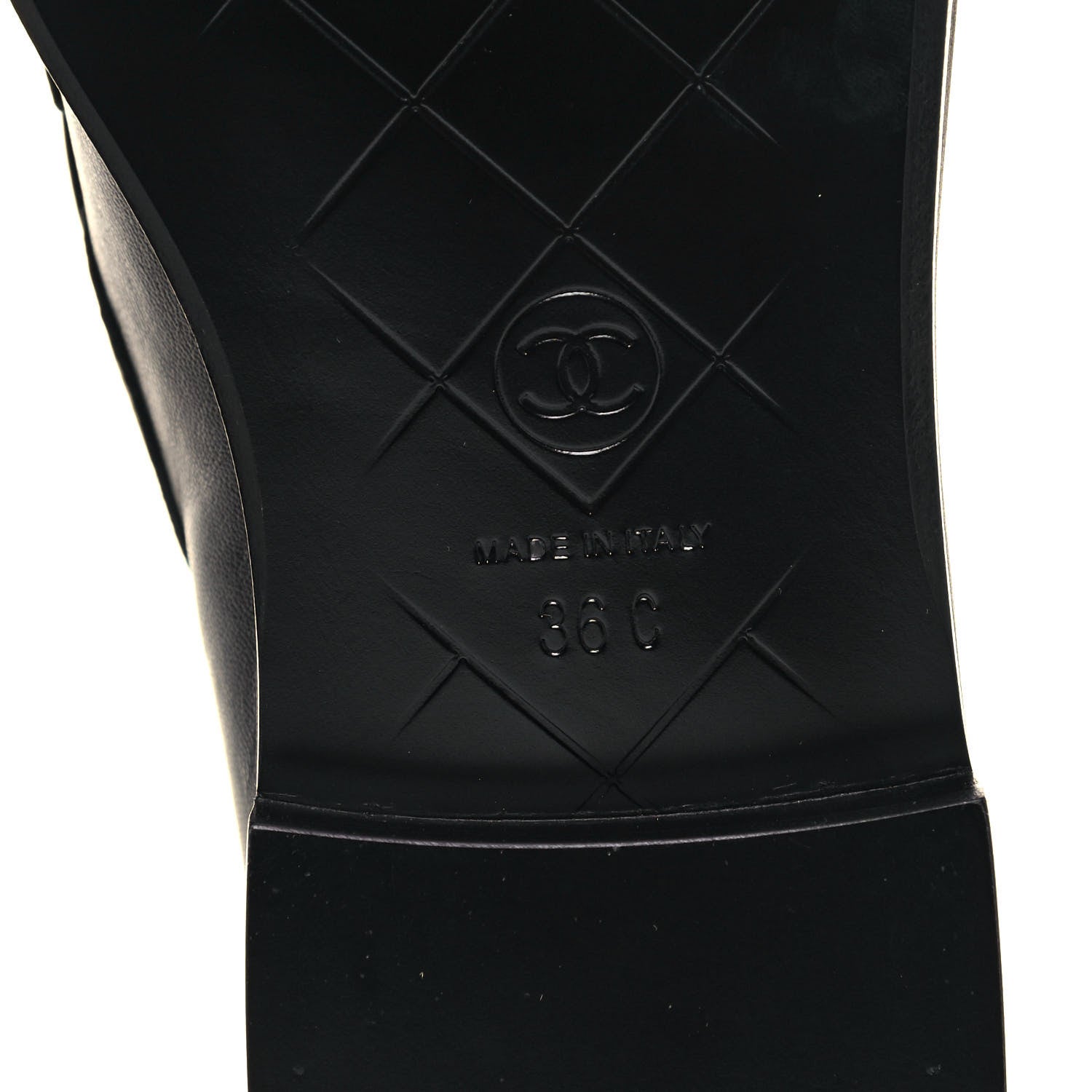 Chanel Lambskin Quilted CC Turnlock Loafers 36 Black 6 of 8