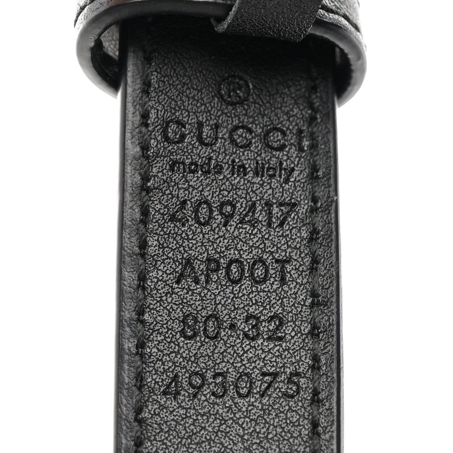 Gucci Calfskin Double G 20mm Belt 80 32 Black 5 of 7