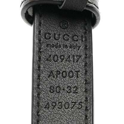Gucci Calfskin Double G 20mm Belt 80 32 Black 5 of 7