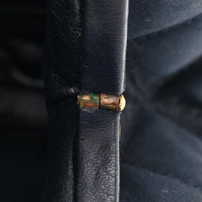 Chanel Satin Quilted CC Kisslock Clutch Blue 14 of 14