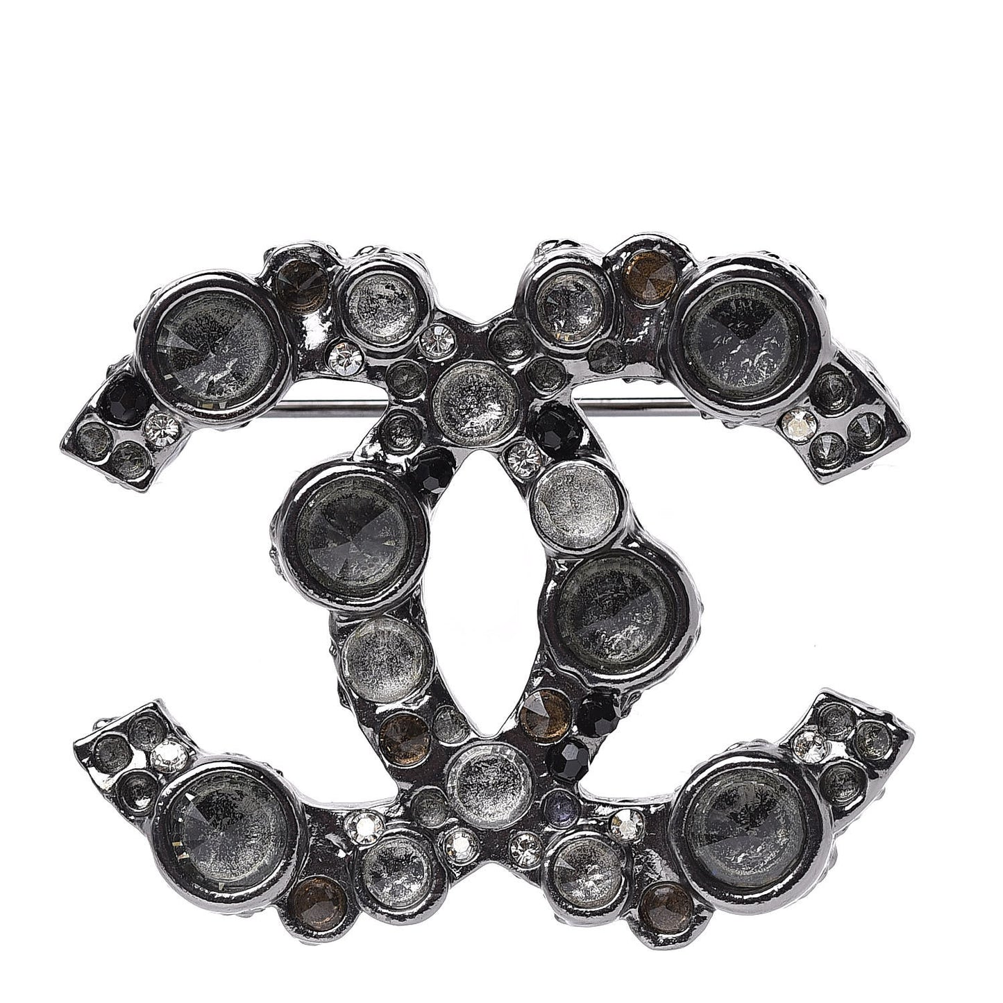 Ruthenium Crystal CC Brooch