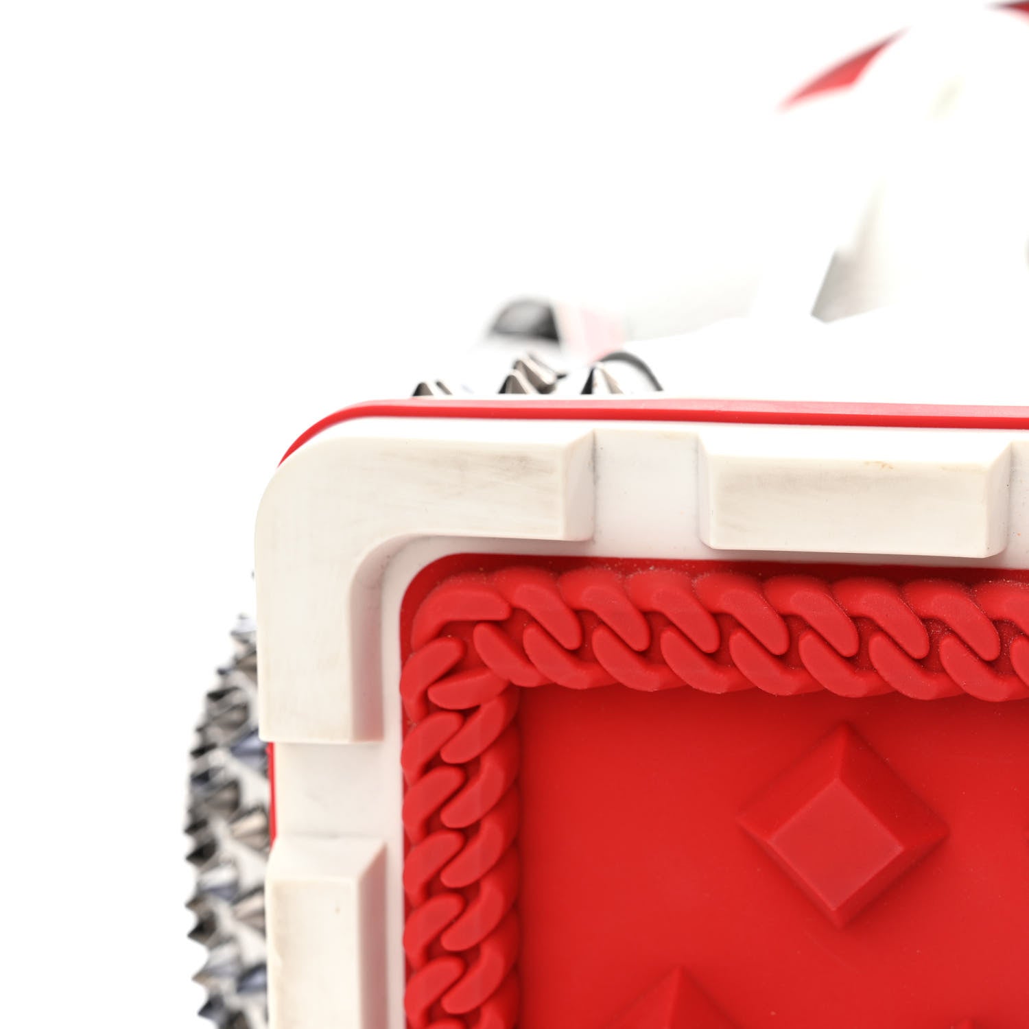Christian Louboutin Calfskin Spiked Explorafunk Backpack White 15 of 21