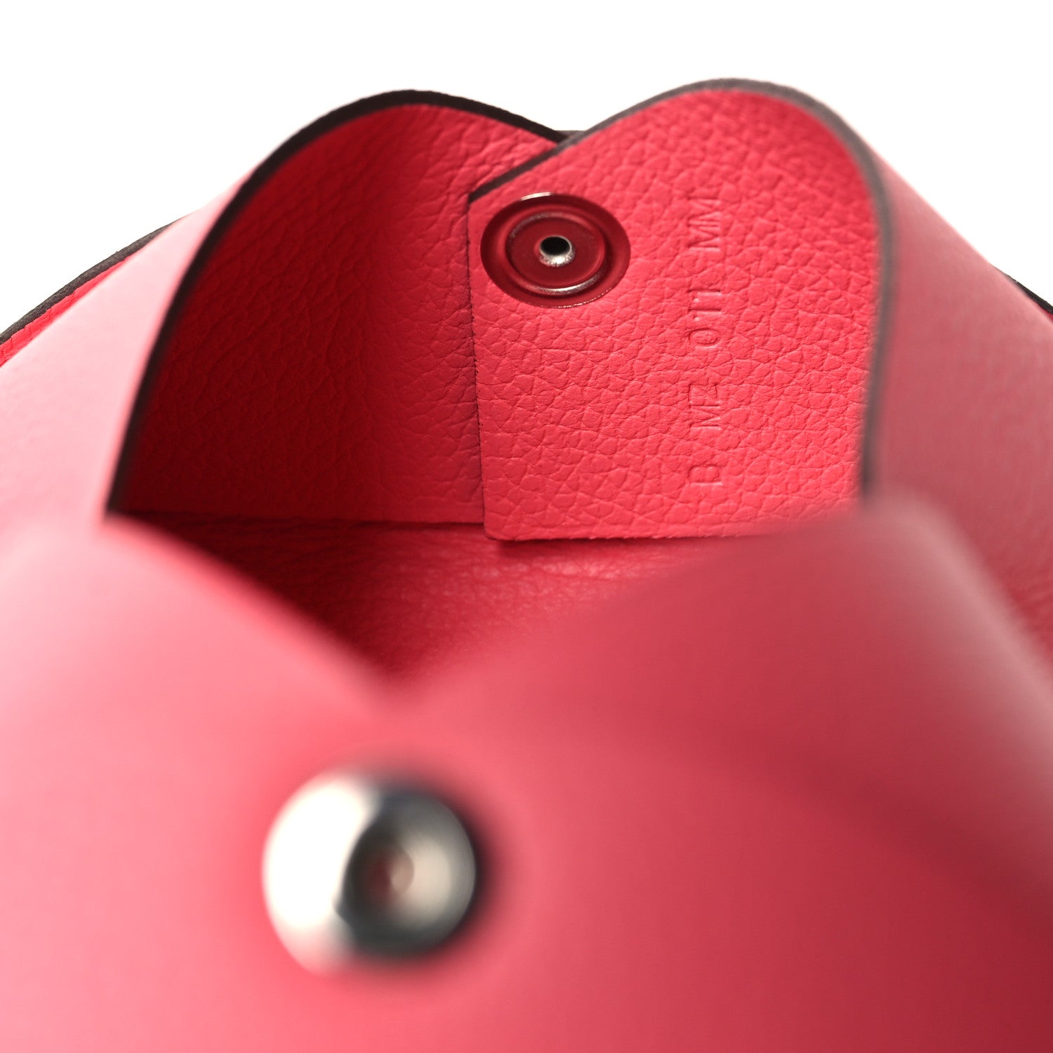 Hermes Evercolor Calvi Card Case Rose Azalee 9 of 10